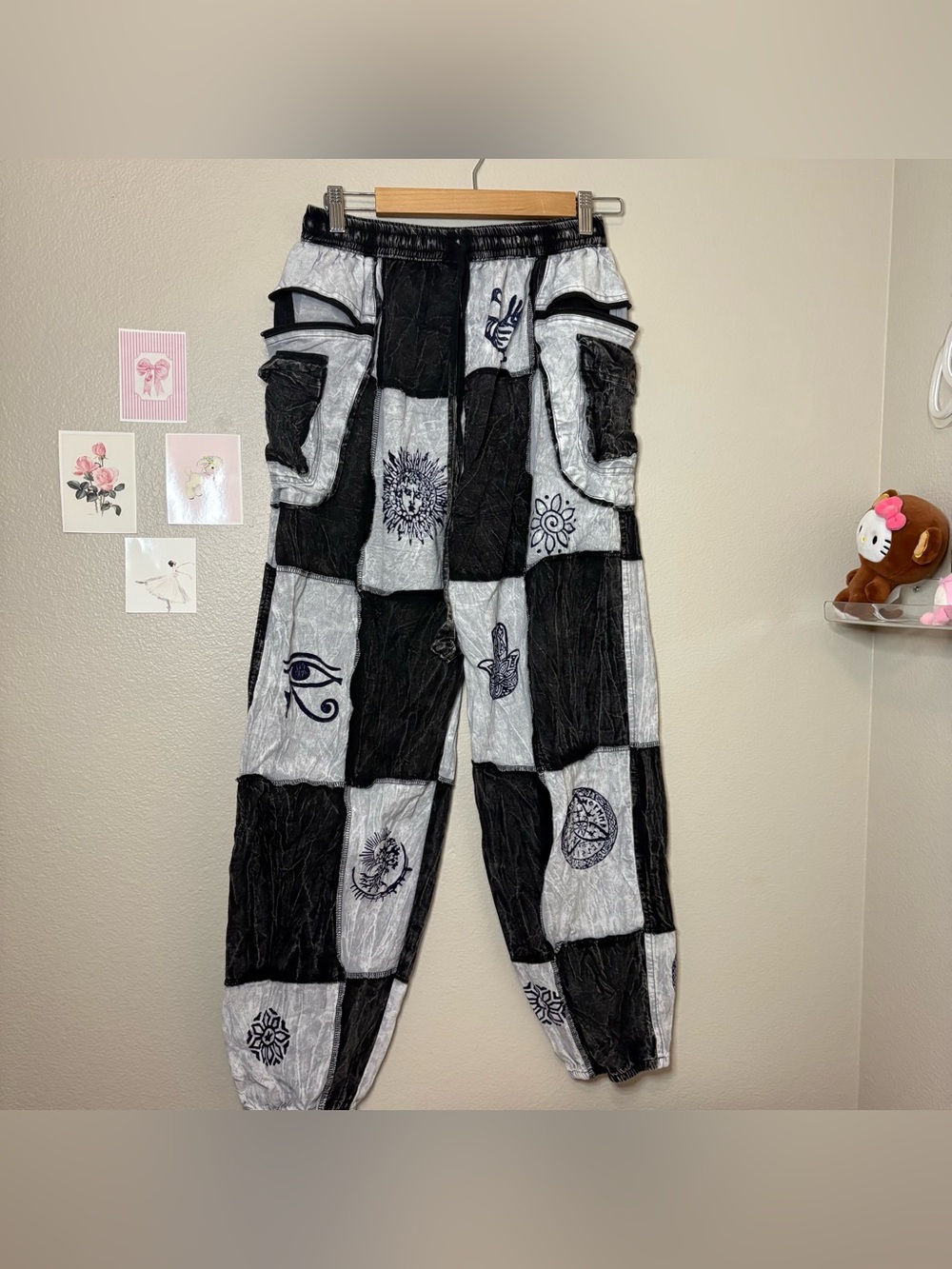 Himalaya cotton Nepal boho hippie baggy unisex joggers bob marleycore sm/med